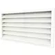 Ytterväggsgaller av aluminium 700x400 - RAL 9010