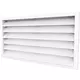 Ytterväggsgaller av aluminium 700x500 - RAL 9016