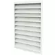 Ytterväggsgaller av aluminium 600x800 - RAL 9010