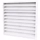 Ytterväggsgaller av aluminium 600x600 - RAL 9016