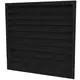 Ytterväggsgaller av aluminium 400x400 - RAL 9005
