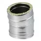 DW diameter 150 mm (150/200) böj 15 gr I316L/I304 (D0,5/0,6)