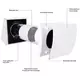Decentraliserad WTW HRU-vägg Ø150 med 60 m³/h - HRU-WALL-150-60-PEG