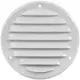 Rund ventilationsgaller av metall 125 mm, vit  - MR125 - RAL9016