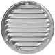 Runt ventilationsgaller av metall Ø 125 mm rvs - MR125i