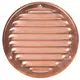 Runt ventilationsgaller av metall Ø 125 mm koppar - MR125Cu