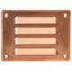 Fyrkantigt ventilationsgaller av metall 140x105 mm koppar - MR14105Cu