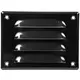 Fyrkantigt ventilationsgaller av metall 140x105 mm, svart - MR14105M - RAL9005