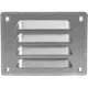 Fyrkantigt ventilationsgaller av metall 140x105 mm zink - MR14105Zn