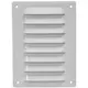 Rektangulärt spårgaller, metall 140x190, vit  - MR1419
