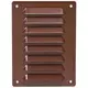Fyrkantigt ventilationsgaller av metall 140x190 mm, brunt - MR1419B