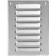 Fyrkantigt ventilationsgaller av metall 140x190 mm rvs- MR1419i