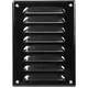 Fyrkantigt ventilationsgaller av metall 140x190 mm, svart - MR1419M - RAL9005