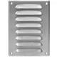 Fyrkantigt ventilationsgaller av metall 140x190 mm zink - MR1419Zn