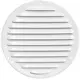 Ventilationsgaller av metall, rund Ø 160 mm,, vit  - MR160 - RAL9016