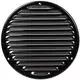 Runt ventilationsgaller av metall Ø 200 mm, svart - MR200M – RAL9005