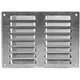 Fyrkantigt ventilationsgaller av metall 260x190 mm aluminium - MR2619Al