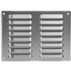 Fyrkantigt ventilationsgaller av metall 260x190 mm rvs - MR2619i