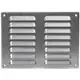 Fyrkantigt ventilationsgaller av metall 260x190 mm zink - MR2619Zn