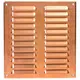 Fyrkantigt ventilationsgaller av metall 260x280 mm koppar - MR2628Cu