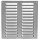 Fyrkantigt ventilationsgaller av metall 260x280 mm zink - MR2628Zn