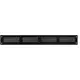 Metallgaller 400x50 mm, svart – MR405M - RAL9005