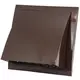 Fasadgaller med backspjäll 190x190 mm diameter 150 mm, brunt - ND15FVB