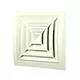 Kvadratisk takdiffusor 150x150 diameter: 100, vit  - ND10G