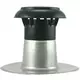 Plåttak ventilation med plastlock Ø 150-160 mm