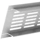 Basplintgaller i aluminium - silver L=500 mm x H=80 mm -RA850S