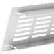 Sockelgaller i aluminium - vit L=500 mm x H=80 mm - RA850