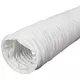 Flexibel PVC-ventilationsslang vit Ø 100 mm (6 m)