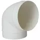 Rund 90° böj av plast, diameter: 150 mm AL150-90