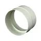 Rund koppling i plast, diameter: 100 mm - AS100