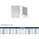Rektangulärt ventilationsgaller med galler 250x170 mm bunt - VR2517B