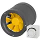 Ruck ETAMASTER rörfläkt med EC-motor 220 m³/h -Ø 125 mm + 3-standenschakelaar