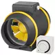 Ruck ETAMASTER rörfläkt med EC-motor 780m³/h - Ø 150 mm + manövrering potentiometer 10 kO