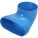 Wavin Ventiza Ändstycke 90 grader PVC oval 235x80x100 mm med diameter 160 mm M/M