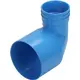 Wavin Ventiza ändstycke 90 grader PVC runt 125x80x100 mm M/M