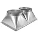 Övergångskanal/rör 800 x 500 mm / 2 x NW 355 - UKR 8050 01
