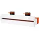 Ergovent ramlöst spaltdiffusor 600 mm med anslutningsdiameter 75 mm - profil