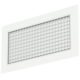 Vägggaller av aluminium med fast galler - med friktionsfjädrar - 400x300 mm - RAL 9016