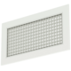 Vägggaller av aluminium med fast galler - med friktionsfjädrar - 600x300 mm - RAL 9010