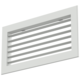 Enkelt justerbart vägggaller i aluminium - med friktionsfjädrar - 400x150 mm - RAL 9016