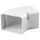 ClimaConnect 45° flat böj för monteringskanal 75 mm - RAL 9010