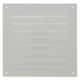 Yttre galler fyrkantigt 150x150mm aluminium - RAL9010