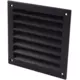 Ytterväggsgaller i aluminium 100x100 mm - RAL 9005