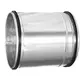 Spiro-SAFE förlängd skjutanslutning för spirorör Ø 150 mm (galvaniserad)