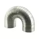 Styv ventilationsslang i aluminium, rund Ø 150 mm, längd 1,5 meter