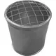 Övre sektion öppen med maskdiameter 150 mm